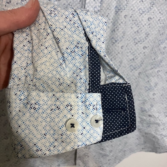 Con.struct slim fit stretch 16 1/2 cotton spandex mens dress shirt - Picture 3 of 7